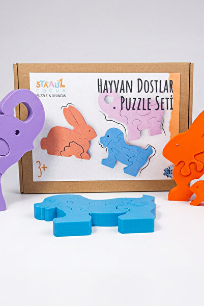STAAU Çocuk Animal Friends Puzzle Set – Colorful Educational Children's Puzzl...