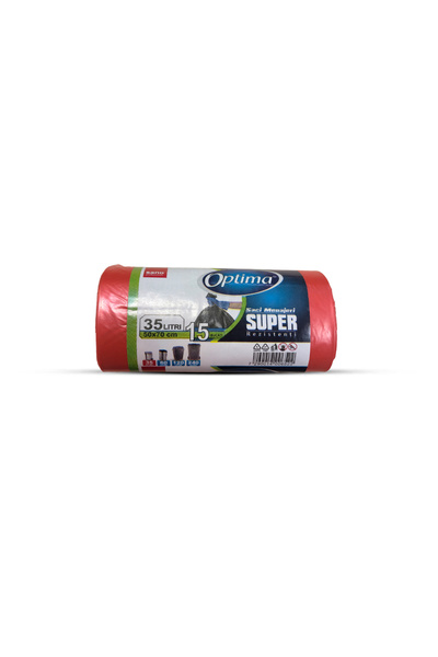 Sano Optima Super Trash Bags 35L Red (Garbage Bin Liners)