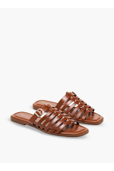 Celeste Women Slip-On Buckle Accent Sandals