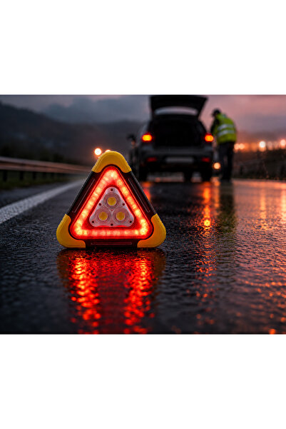 Torcello Solar-Powered Led Emergency Safety Lamp – Portable Car Warning Light...