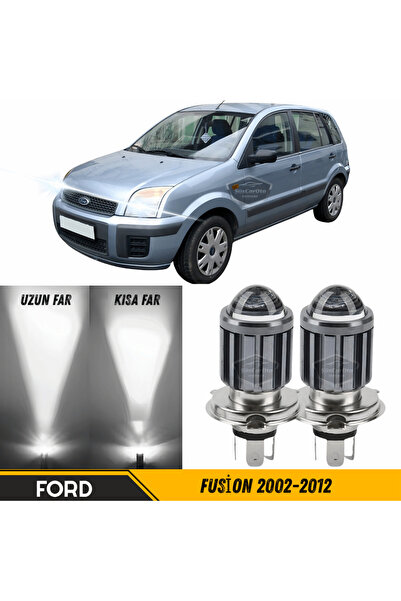ŞüsCarOto Aksesuar Ford Fusion 2002-2012 Mercekli Far Ampulü Led Xenon Beyaz ...