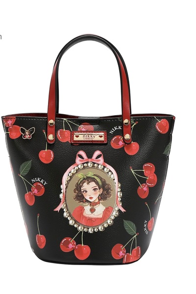 Nikky Geantă Mică Crossbody cu curea lungă Cherry Lips