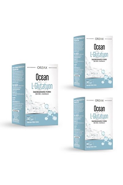 Orzax Ocean L-Glutathione 250 Mg 30 Tablets X3 Pieces