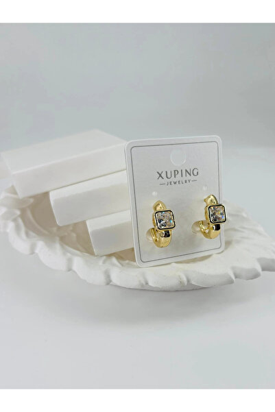 eco port Zircon Stone Brass Zircon Earrings - Kp00357