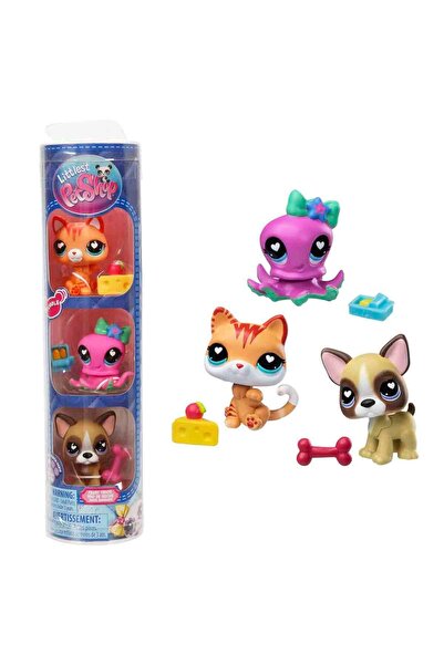 Sunman Littlest Pet Shop Miniatures 3-Piece Figure Set S4 S01000735 Cat - Oct...