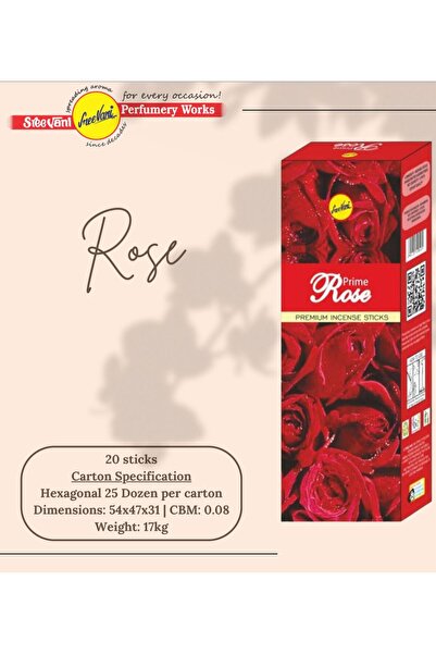 sree vani hexagon çubuk tütsü rose-gül VE 1 ADET AHSAP TÜTSÜLÜK