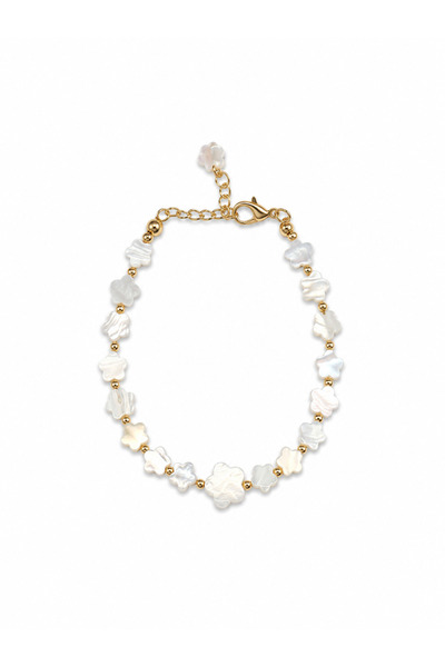 Agatella Tasarım Star Embellished, Stone Detailed, Gold Detailed Women's Brac...