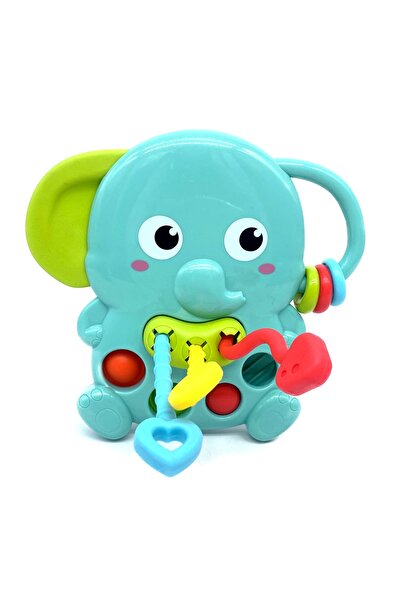 Junios Играчка за сензорно и моторно развитие със силиконови елементи - Елефа...