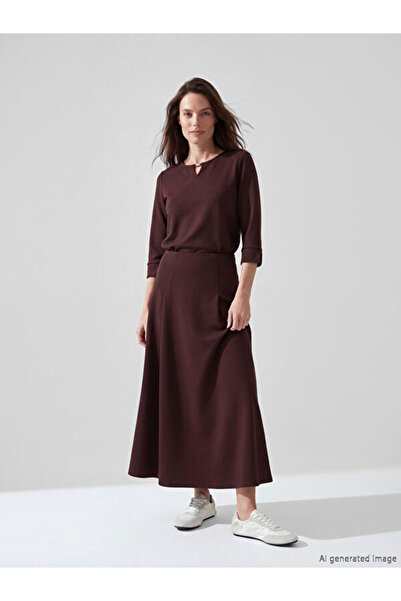 LC Waikiki Flared Skirt with Elastic Waist