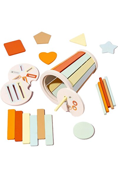 Junios Set de sortare forme si culori in pahar- Pastel