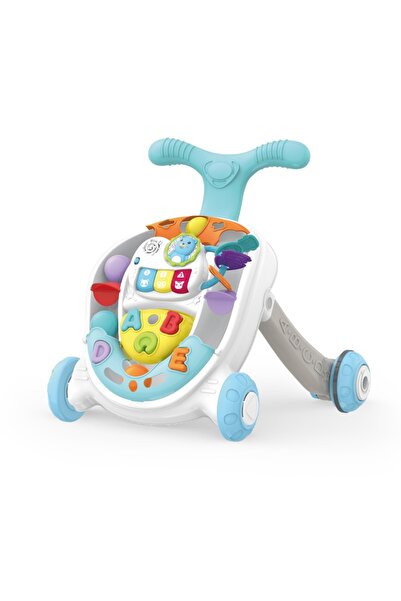 Junios Antemergator interactiv cu sortator, muzica si litere, Albastru
