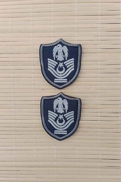 İZMİR ASKERİ MALZEME Hv. Figure. Asb. Kd.Bcvs. Navy Blue Ground Eagle Embroid...