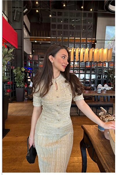 Abalı Yeni sezon yazlık uzun elbise👑👑