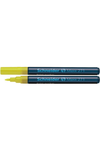 SCHNEIDER Marker cu vopsea Maxx 271, varf rotund 1-2mm - galben