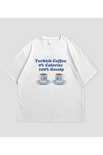 SVART WEAR Tricou oversize unisex cu cafea turcească