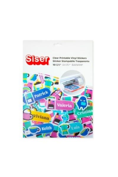Siser Vinil printabil transparent A4 – sticker clear inkjet (10 coli)