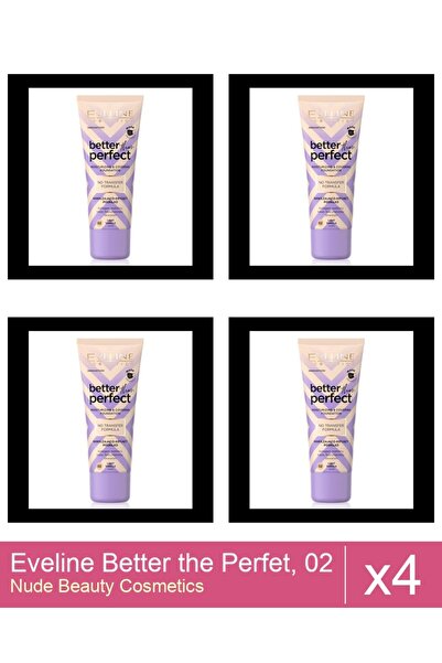 Makeup Set 4x Eveline Better the Perfet, 02 , (light-vanilla) , 30 ml