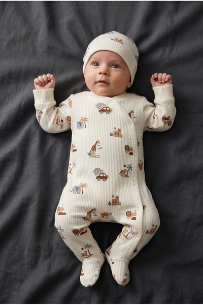 hobbe baby Safari Dreams Premium Edition: %100 Pamuk Bebek Tulumu - Nefes Ala...