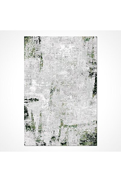 halinet Halı.Net Gray Vintage Antique Washable Non-Slip Living Room Carpet Cr...