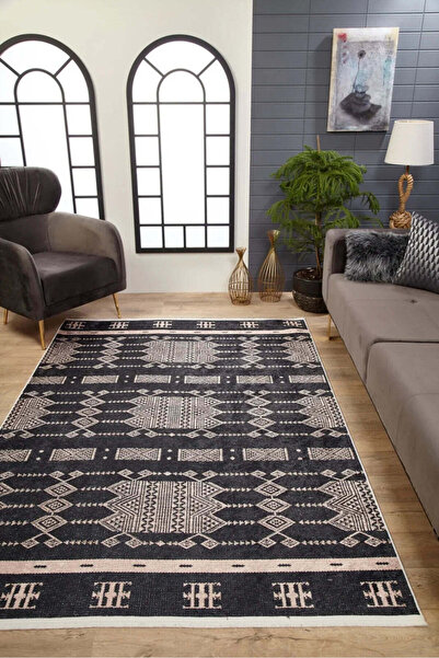 halinet Halı.Net White Modern Washable Non-Slip Living Room Carpet Haln-Hln1707