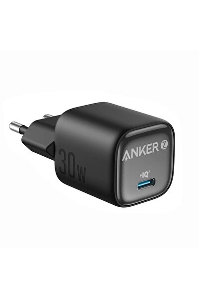 Anker Nano USB C GaN 30W, PD 3.0 PPS Hızlı Şarj Cihazı - Siyah