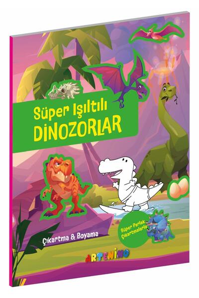 Artenino SÜPER IŞILTILI DİNOZORLAR - PARLAK ÇIKARTMALAR