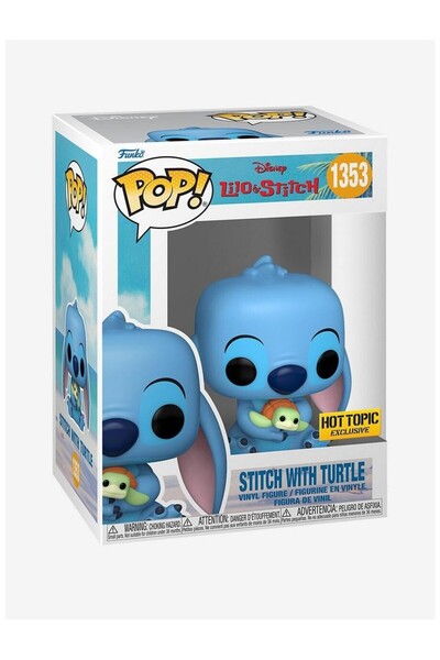 Funko Pop Stitch with Turtle Hot Topic Exclusive Figür