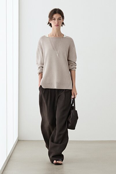 Massimo Dutti %100 merserize pamuklu jarse