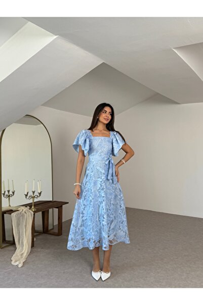 Nesil Rochie din tul jacquard