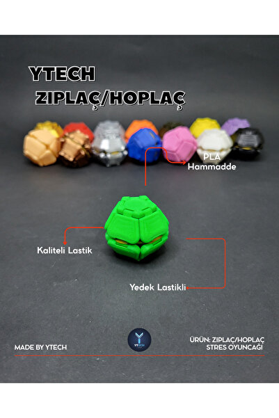 YTECH Zıplaç/Hoplaç Stres Oyuncağı Yeşil