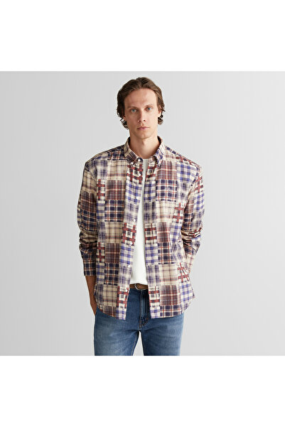 Gant Erkek Bordo Relaxed Fit Gömlek