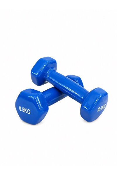 SLİPT 2’li Vinyl Dambıl Seti 0,5 KG x 2 – Evde Fitness & Pilates İçin Vinil Kaplı Demir Dambıl