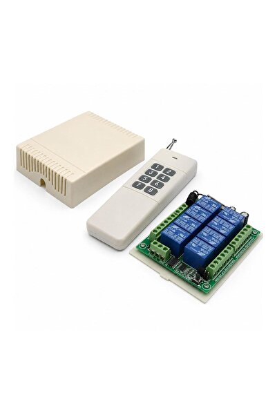 SANEC Uzun Menzil RF Kumanda 8 Kanal DC12V 10A Röle Modülü – Kablosuz Uzaktan...