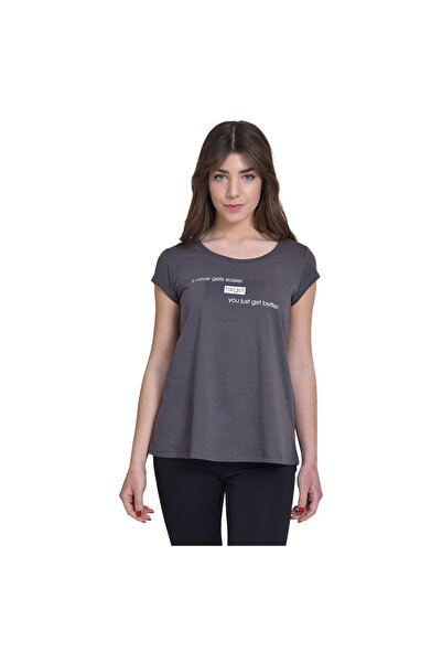 Target Femei& # Tricou cu mânecă scurtă cu tiv asimetric, jerseu simplu &quot...