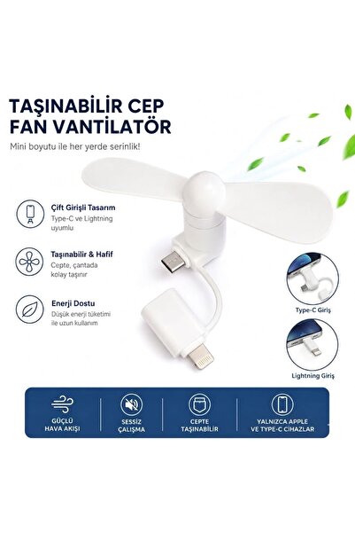 ÖRNEK MAĞAZA Taşınabilir Cep Vantilatörü