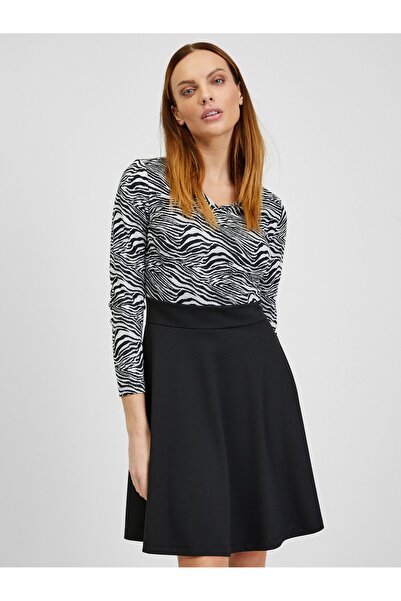ORSAY White and black women's patterned dress