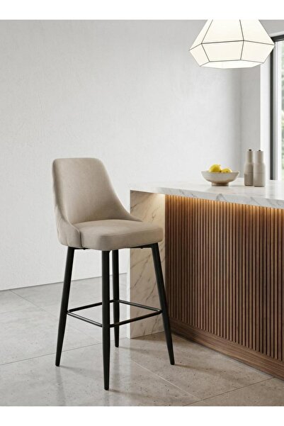 Generic Modern Kitchen Chair Luxury Fabric Metal Base Kitchen Chair