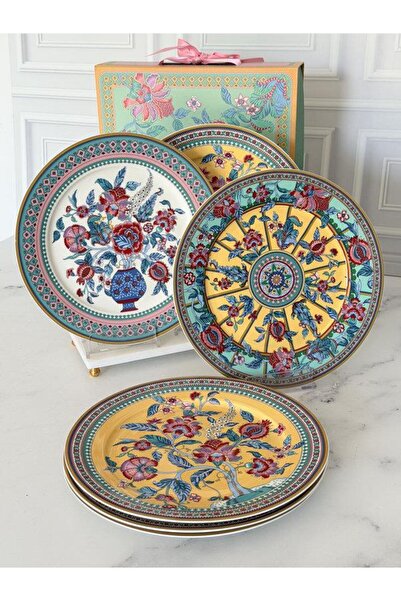 ROSSEV Porcelain Serving Plate Set of 6 27cm Life