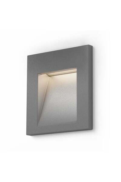 Rendl Light Studio TESS SQ încastrat gri argintiu 230V LED 3W IP54 3000K