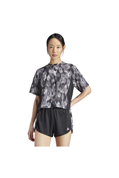 adidas Femei& # Tricou cu mânecă scurtă: Imprimeu integral cu flori Train-Ess...