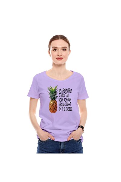 not Men's Printed Design T-Shirt (Be A Pineapple)| Round Neck Regular Fit T-s...
