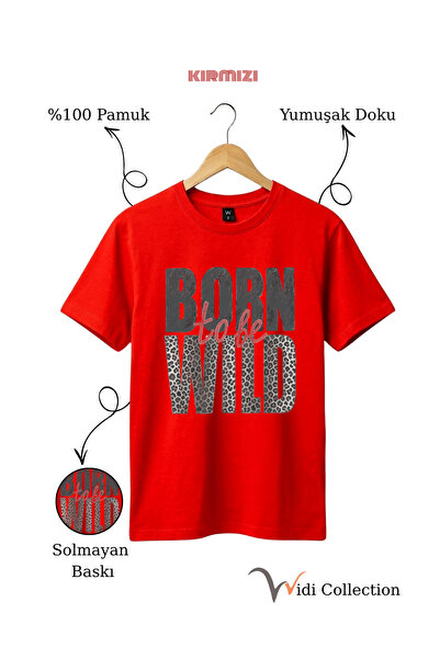 The Baski تي شيرت Born To Be Wild بنمط الفهد من Born To Be Wild مصنوع من القط...