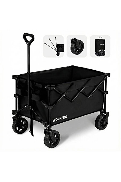 Workpro WP285015 80Kg 4 Tekerli Katlanabilir Ağır Hizmet Taşıma Arabası