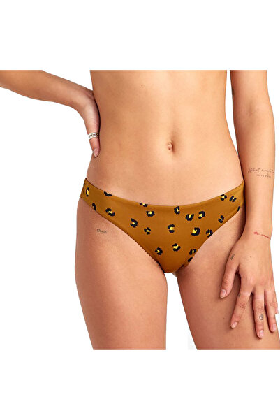 RVCA Costum de baie Chitah Cheeky pentru femei - Slip de bikini imprimat, cro...