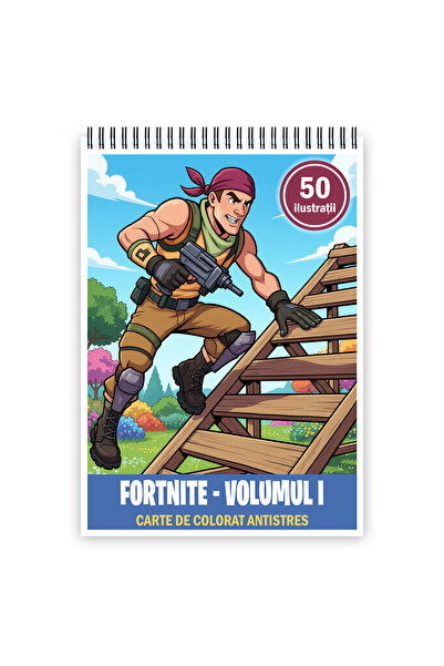 Legendary Gifts Carte de colorat, 50 de ilustratii Fortnite, 106 pagini, Form...