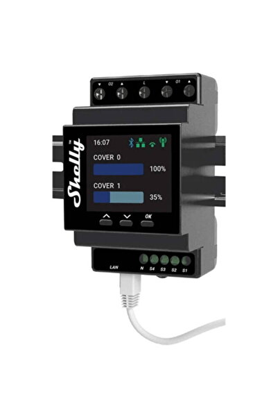 Shelly 36104, 16 A, Bluetooth, Black