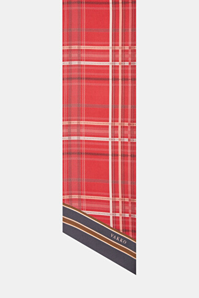 Vakko FUŞYA GEOMETRİK DESENLİ TWILL FULAR