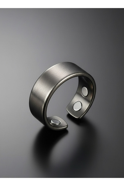 Yallabena Ring – Double Magnet Adjustable Health Care Ring (Gun Black)