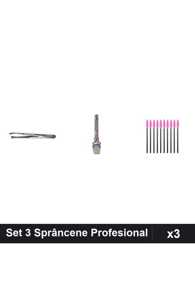 Makeup Set 3 Sprâncene Penseta Profesionala + Eyeliner Kiss Beauty + 10 Periu...