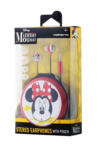 Minnie Mouse Kulakiçi Kulaklık Çantalı Lisanslı